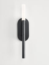 Rousseau Medium Vägglampa — Kelly Wearstler for Visual Comfort & Co. — Bronze with Etched Crystal detaljbild