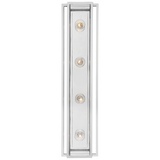 Halle Vägglampa 30 inch – Polished Nickel With Clear Glass