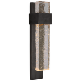 Brock Medium – Bronze And Clear Wavy Glass -seinävalaisin
