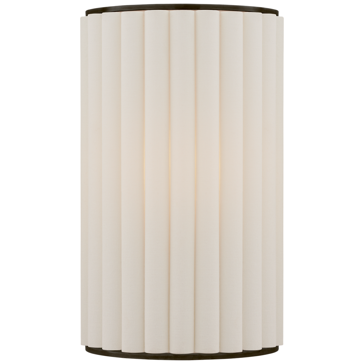 Palati Vägglampa Small – Bronze With Linen Shade