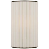 Palati Vägglampa Small – Bronze With Linen Shade
