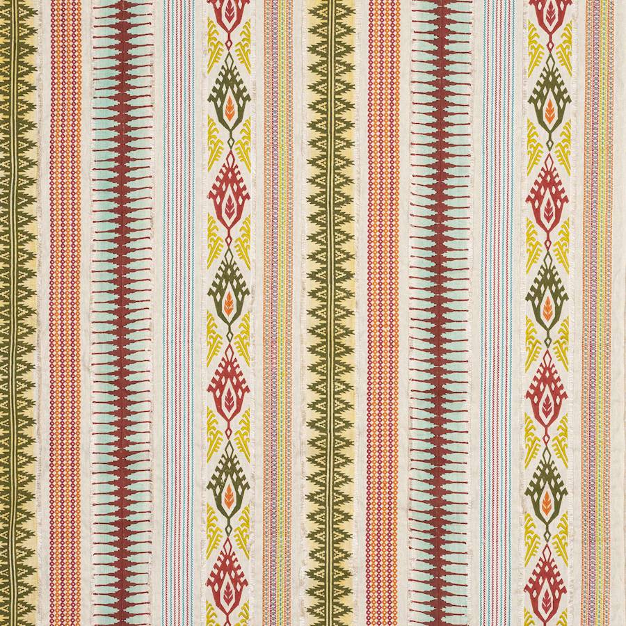 Shimla Fabric Sample Red/Multi