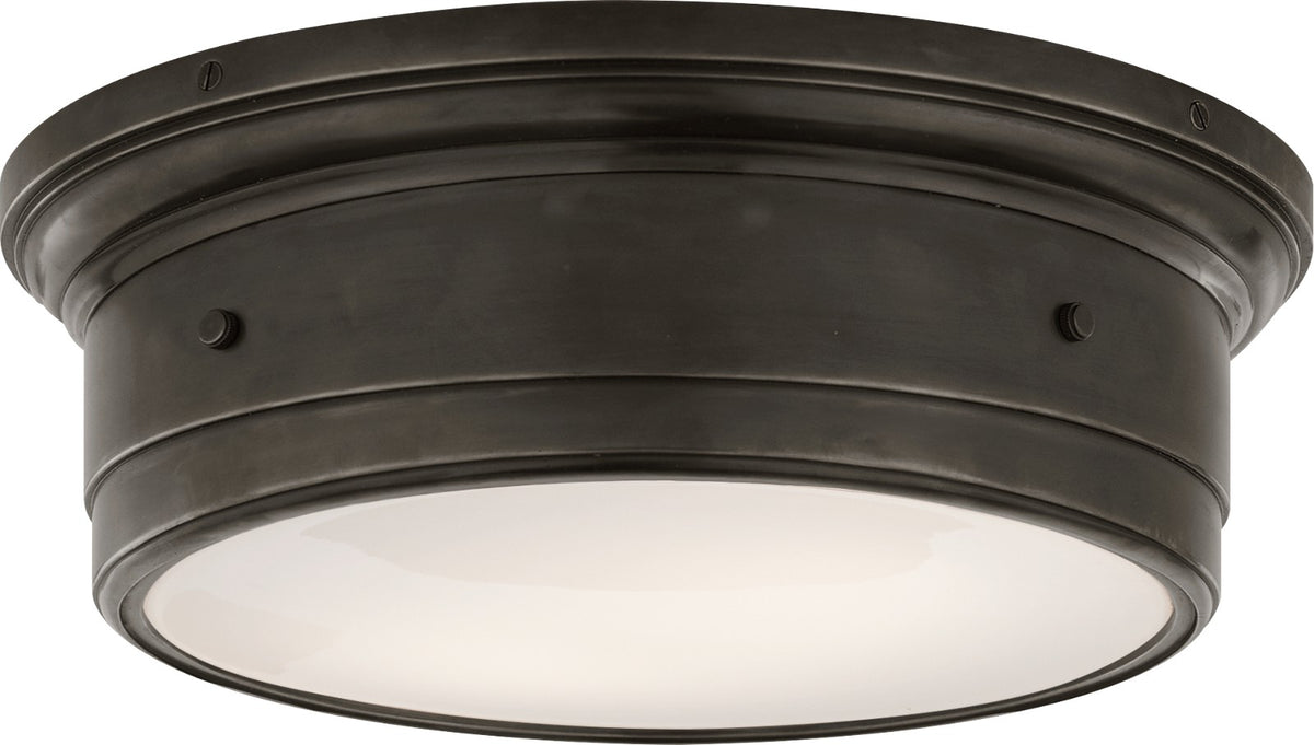 Siena Large — Visual Comfort for Visual Comfort & Co. — Bronze with White Glass -plafondi