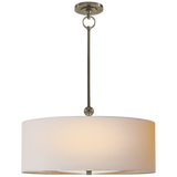 Reed Ceiling Light – Antique Nickel With Natural Paper Shade