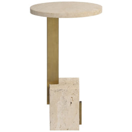 Feranno bijzettafel in travertin — Uttermost