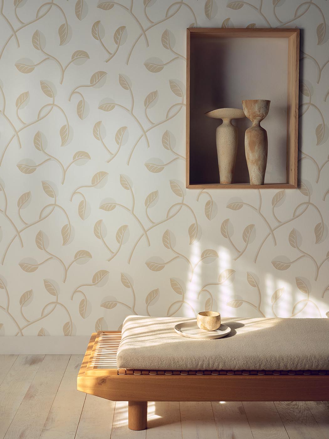 Valbonne room setting — Pierre Frey wallpaper