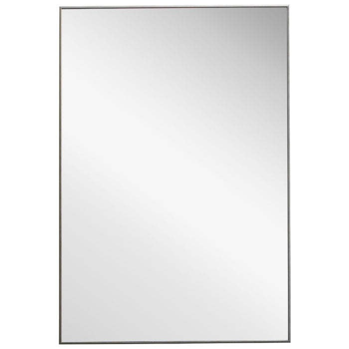 Simple Slim Frame Mirror Silver — Keiichi
