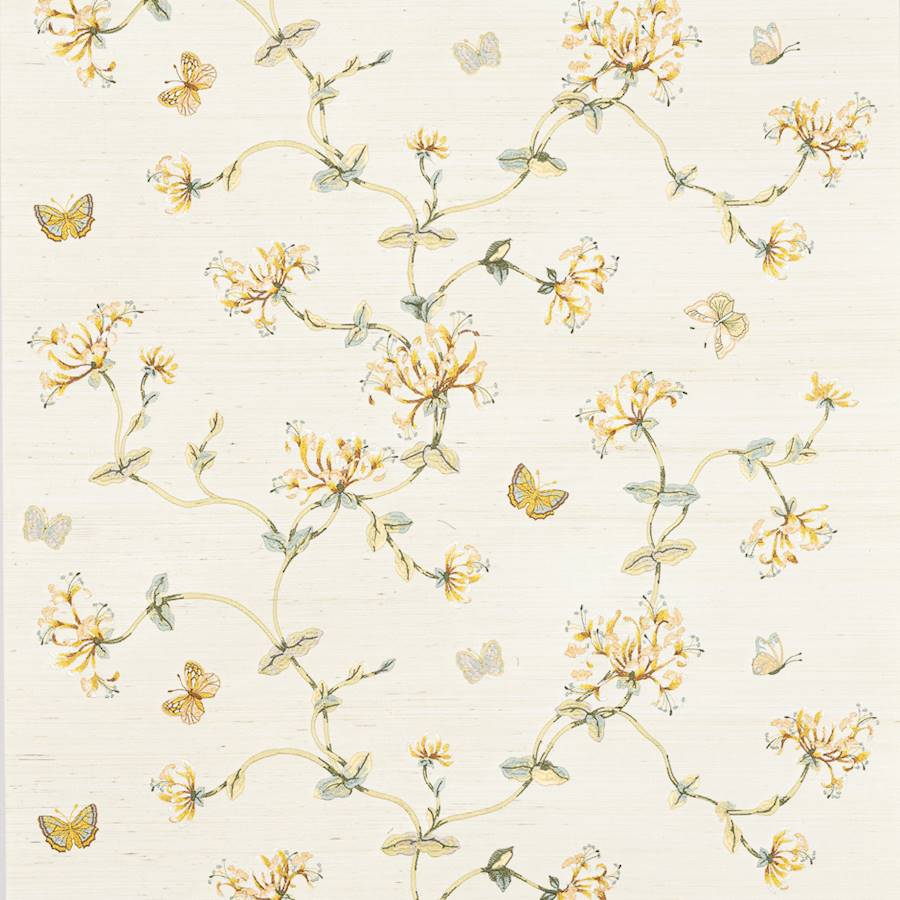 Campione di carta da parati Honeysuckle Garden — Colefax & Fowler