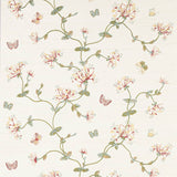 Honeysuckle Garden Tapetprov — Colefax & Fowler Pink/Green