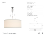 Walker Large Plafondlamp — kate spade new york for Visual Comfort & Co. maatschets