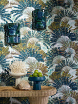 Wallpaper les Paniers Fleuris miljöbild — Pierre Frey tapet
