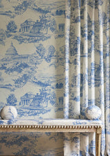 Washington Toile Blue Ridge — Lewis & Wood behang