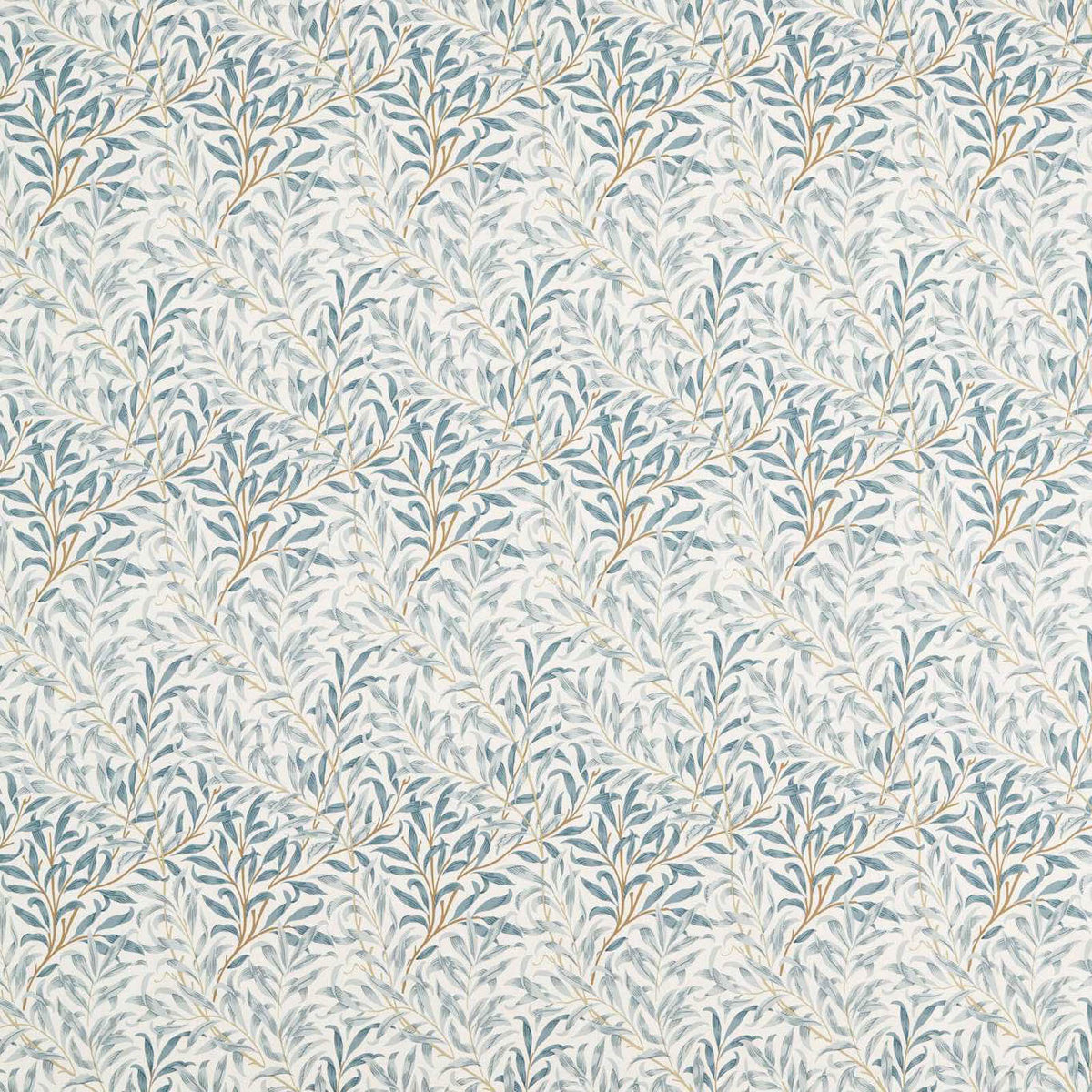 Willow Boughs Wide Width Stofstaal — Morris & Co Mineral Blue
