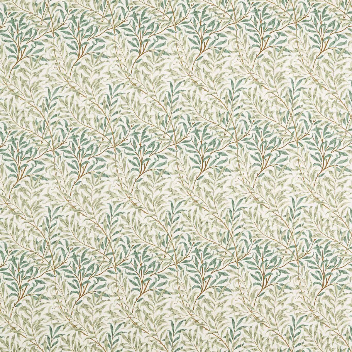Willow Boughs Wide Width Stofstaal — Morris & Co Soft Teal/Mint