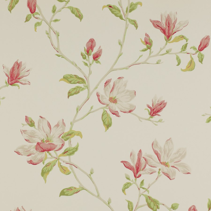 Colefax Fowler Wallpaper Marchwood Pink/Green