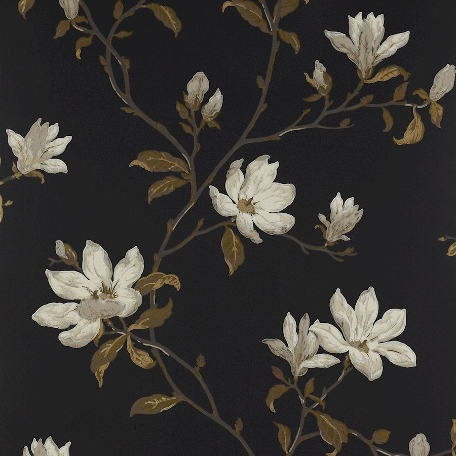 Colefax Fowler Wallpaper Marchwood Black