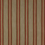 Colefax and Fowler Burnham Stripe Tomato Olive -kangas