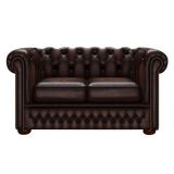 Fleming 2-istuttava Chesterfield-sohva Antique Brown