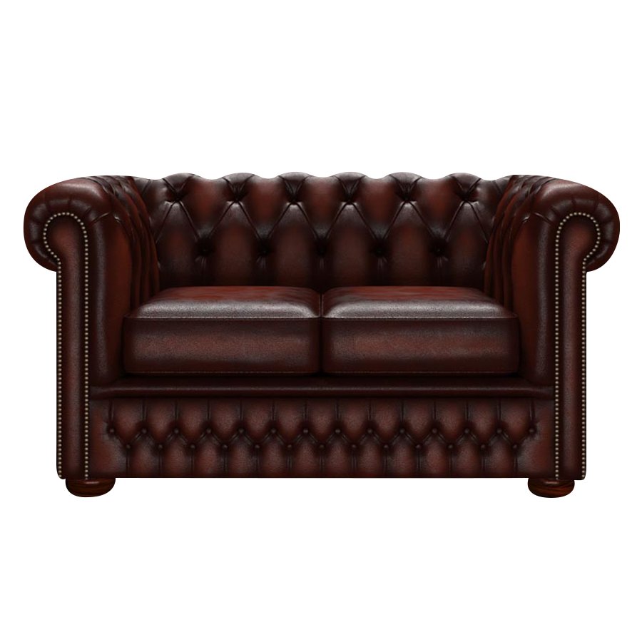 Fleming 2-istuttava Chesterfield-sohva Antique Chestnut