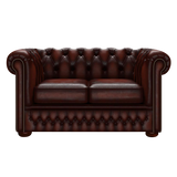 Fleming 2-istuttava Chesterfield-sohva Antique Chestnut