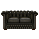 Fleming 2-istuttava Chesterfield-sohva Antique Olive