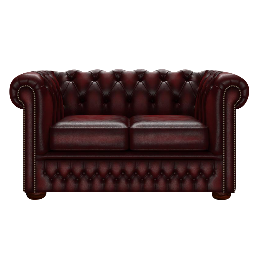 Fleming 2-istuttava Chesterfield-sohva Antique Red