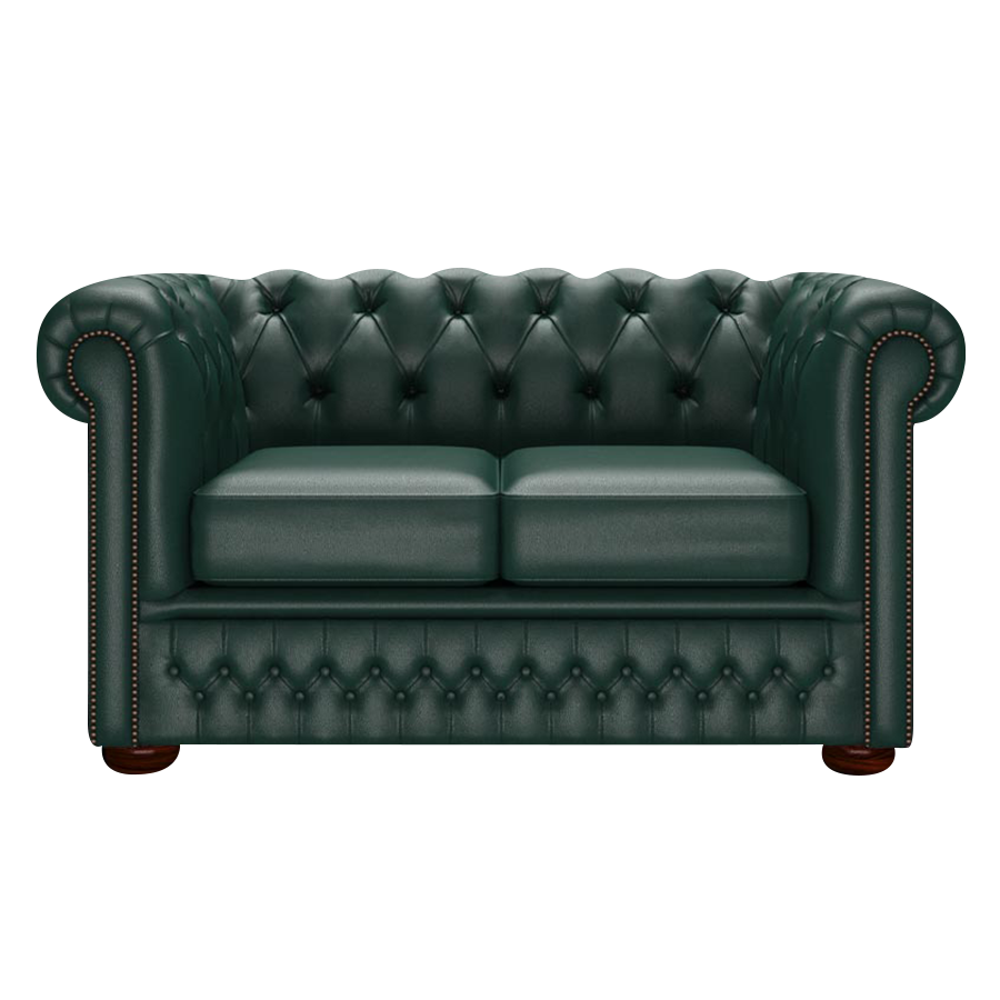 Fleming 2-istuttava Chesterfield-sohva Birch Forest Green