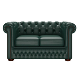 Fleming 2-istuttava Chesterfield-sohva Birch Forest Green