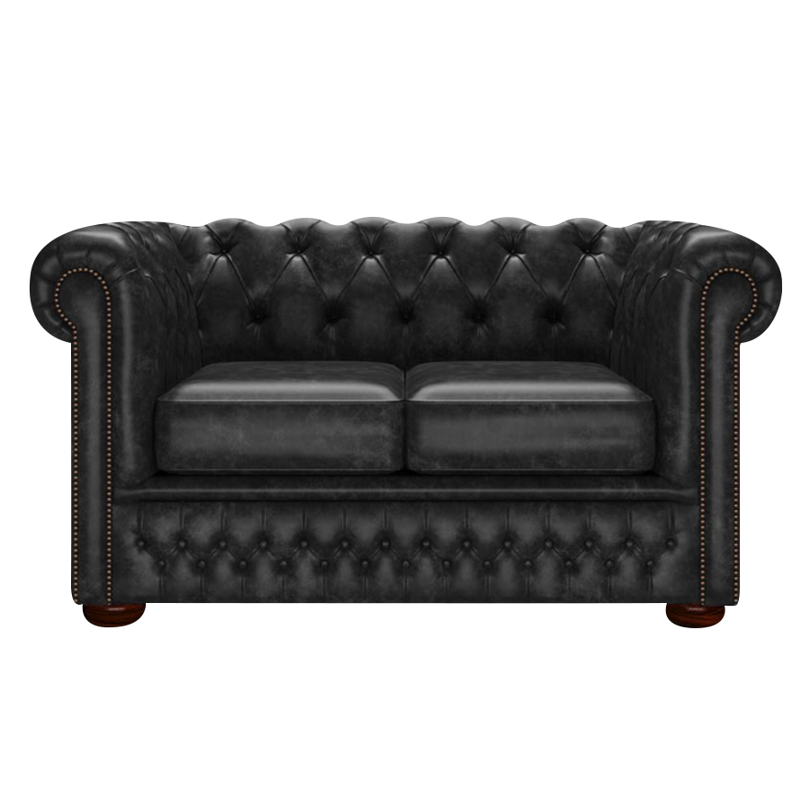 Fleming 2-istuttava Chesterfield-sohva Etna Black