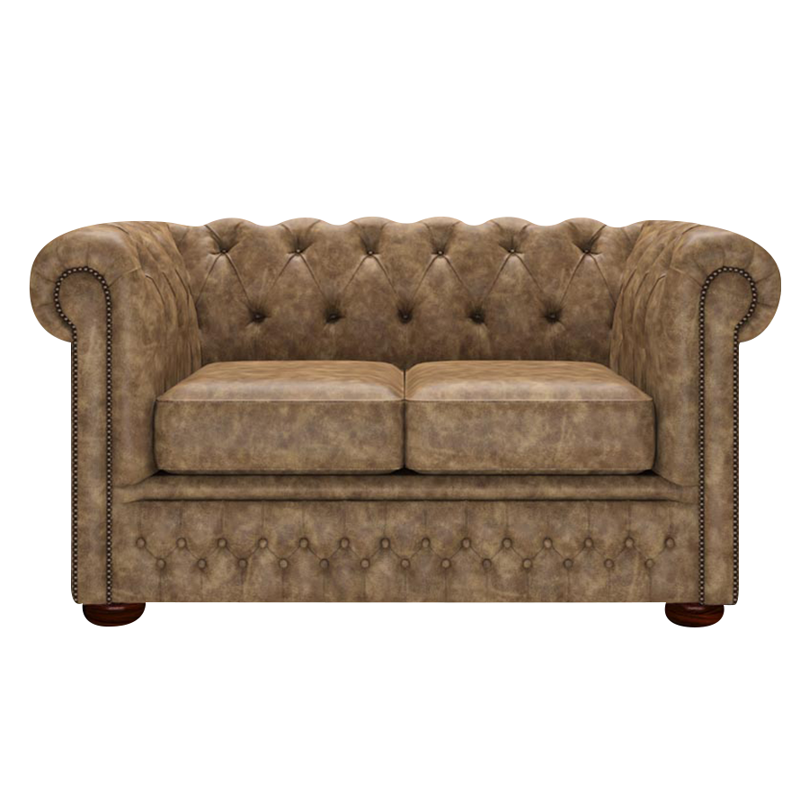 Fleming 2-istuttava Chesterfield-sohva Etna Camel