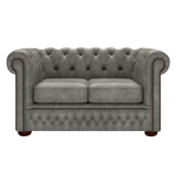 Fleming 2-istuttava Chesterfield-sohva Etna Grey