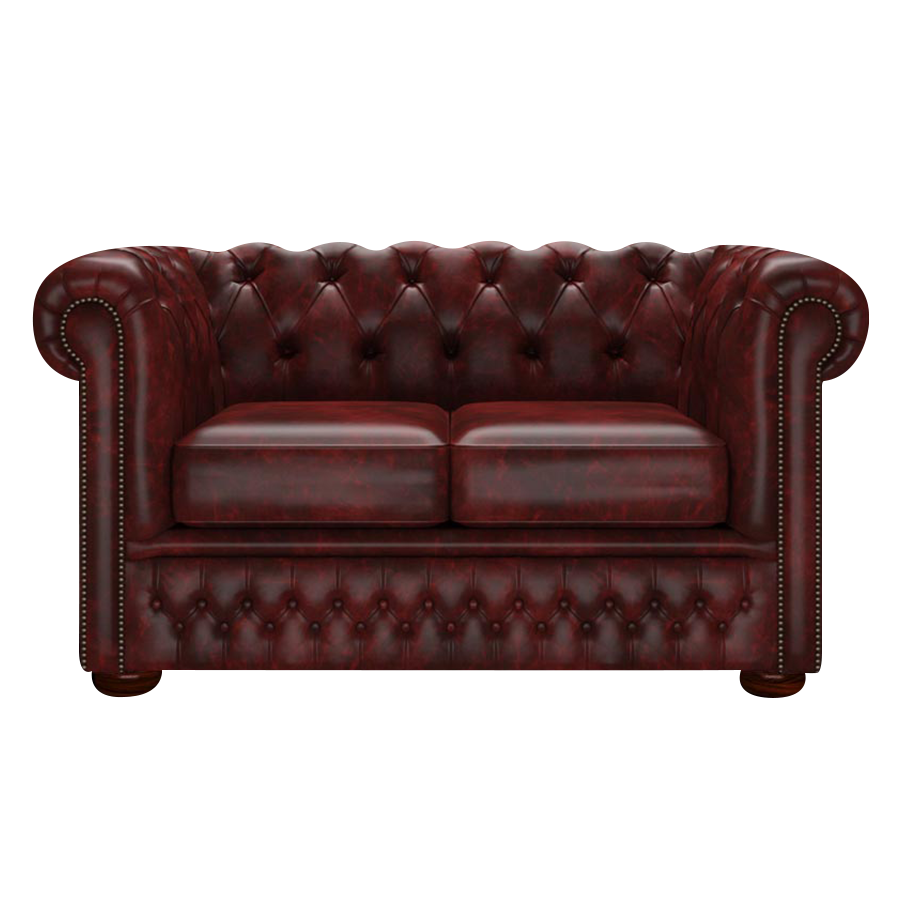 Fleming 2-istuttava Chesterfield-sohva Etna Red