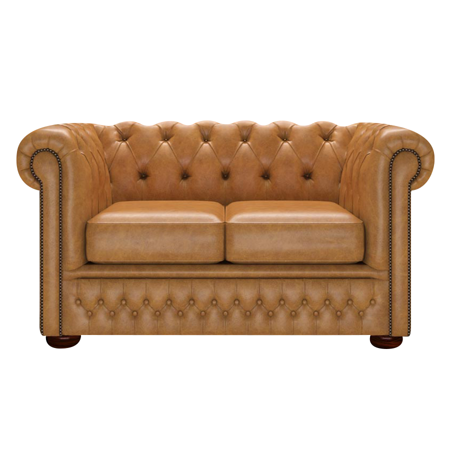 Fleming 2-istuttava Chesterfield-sohva Old English Buckskin