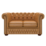 Fleming 2-istuttava Chesterfield-sohva Old English Buckskin