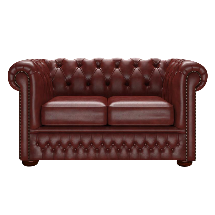 Fleming 2-istuttava Chesterfield-sohva Old English Chestnut