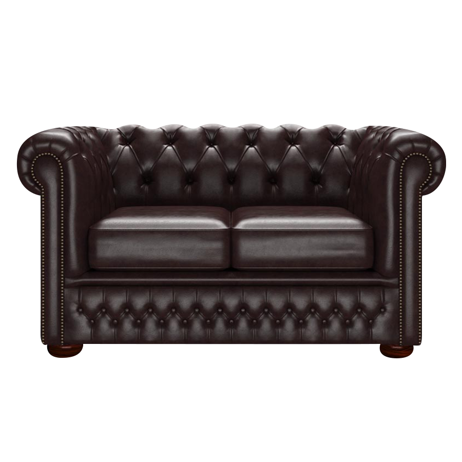 Fleming 2-istuttava Chesterfield-sohva Old English Smoke
