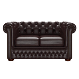 Fleming 2-istuttava Chesterfield-sohva Old English Smoke