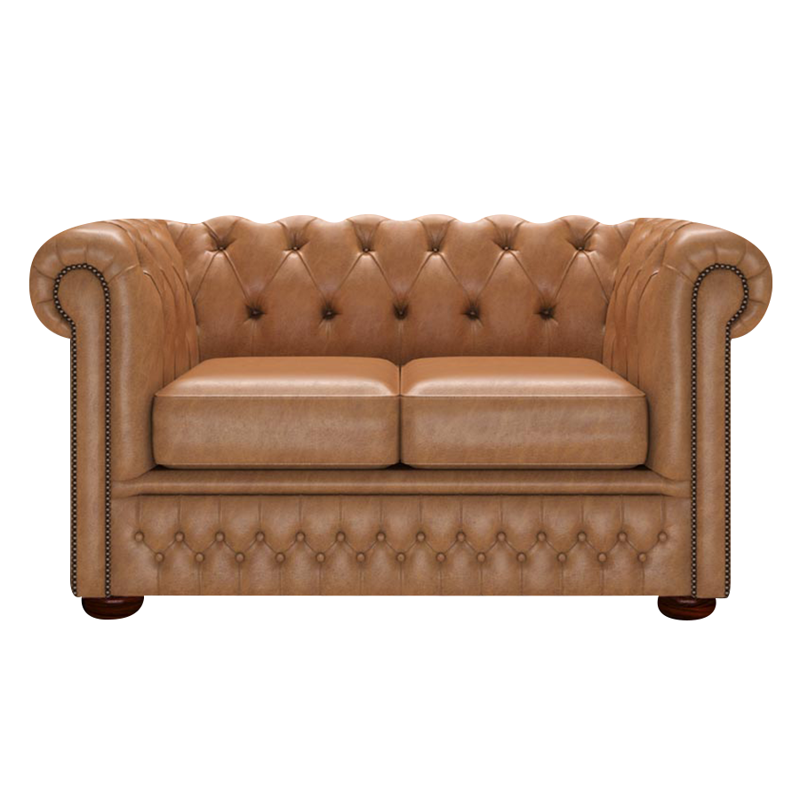 Fleming 2-istuttava Chesterfield-sohva Old English Tan
