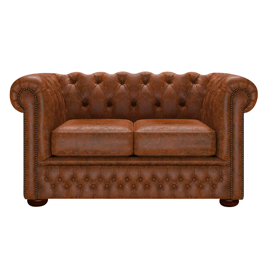 Fleming 2-istuttava Chesterfield-sohva Tudor Chestnut