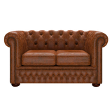 Fleming 2-istuttava Chesterfield-sohva Tudor Chestnut