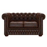 Fleming 2-istuttava Chesterfield-sohva Tudor Mahogany