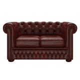 Fleming 2-istuttava Chesterfield-sohva Tudor Oxblood