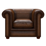 Austen Chesterfield Armchair Antique Autumn Tan