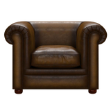 Austen Chesterfield Armchair Antique Gold