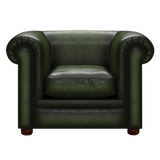 Austen Chesterfield Armchair Antique Green