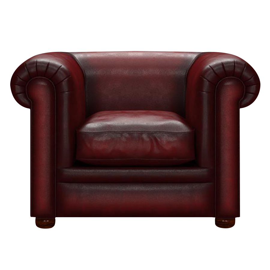 Austen Chesterfield Armchair Antique Red