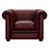 Austen Chesterfield Armchair Antique Red