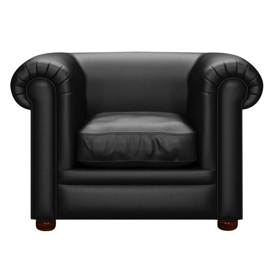 Austen Chesterfield Armchair Birch Black