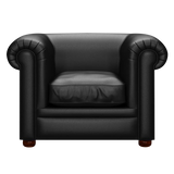 Austen Chesterfield Armchair Birch Black