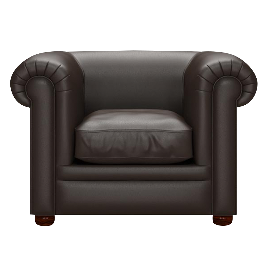 Austen Chesterfield Armchair Birch Brown